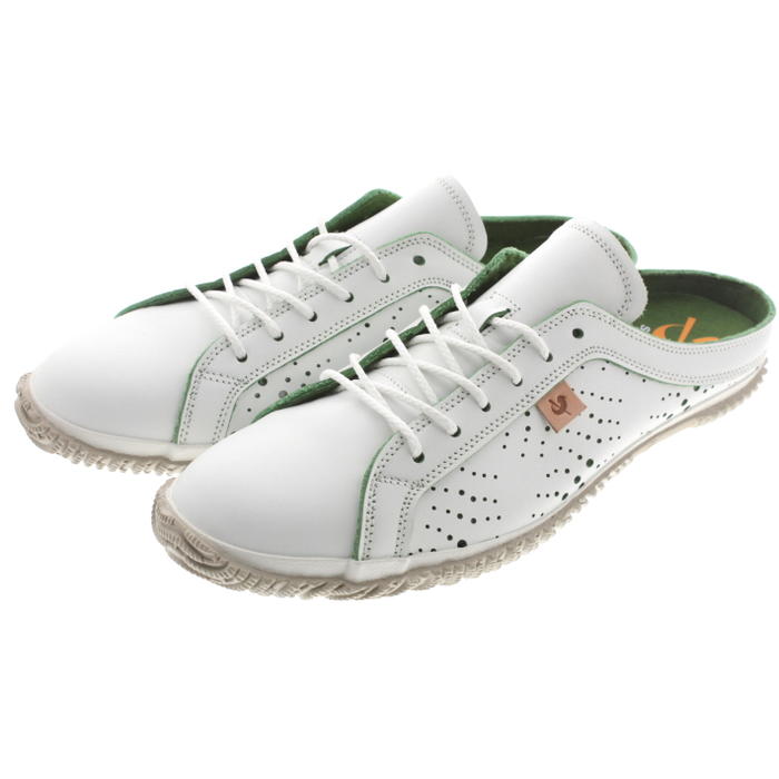 正規品 定番 スニーカー SPM 721 ホワイト/グリーン 74