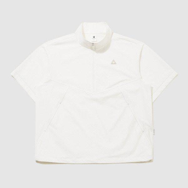 MジャケットBQK QR223LJK52-CRMユニシンフレックスルーズフィット軽量半袖アノラックジャケット/ CREAM