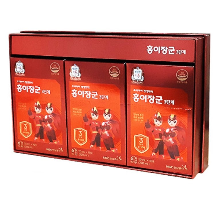 [韓国商品館] リニューアル 8歳10歳児専用 ホンイ将軍 3段階 1ボックス(20ml*30包) 100% 正規品 11,400円