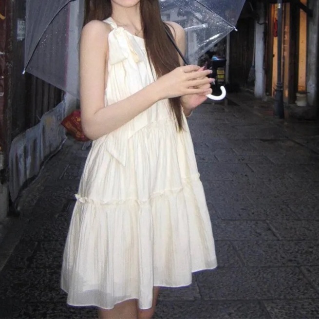 【1つ買うと10つ無料】甘いノースリーブの首のドレスは薄くて気質を感じます 59,441円