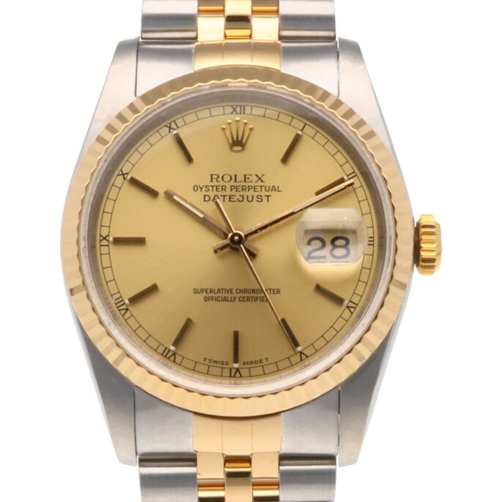 2021年のクリスマス 1989年1990年式 L番 デイトジャスト 中古 メンズ 16233 ステンレススチール 腕時計 オイスターパーペチュアル 腕時計