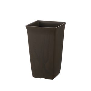 (40個セット) 角型 植木鉢/プランター (8号 ダークブラウン) 約幅18.4cm 日本製 深型 リッチェル フォーレ スクエアポット