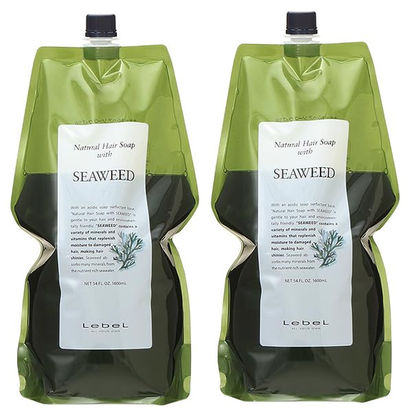 【セット】ルベル LebeL ナチュラルヘアソープ ウィズ SW シーウィード 1600mL 2個セット [並行輸入品]