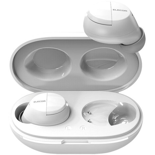 LBT-TWS12WH ホワイト 完全ワイヤレスイヤホン Bluetooth 無線 AAC対応 Type‐C充電 カナル型 自動ペアリング メーカー直送
