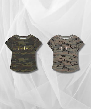 Qoo10 aeae STAR SIGN TEE カモフラージ