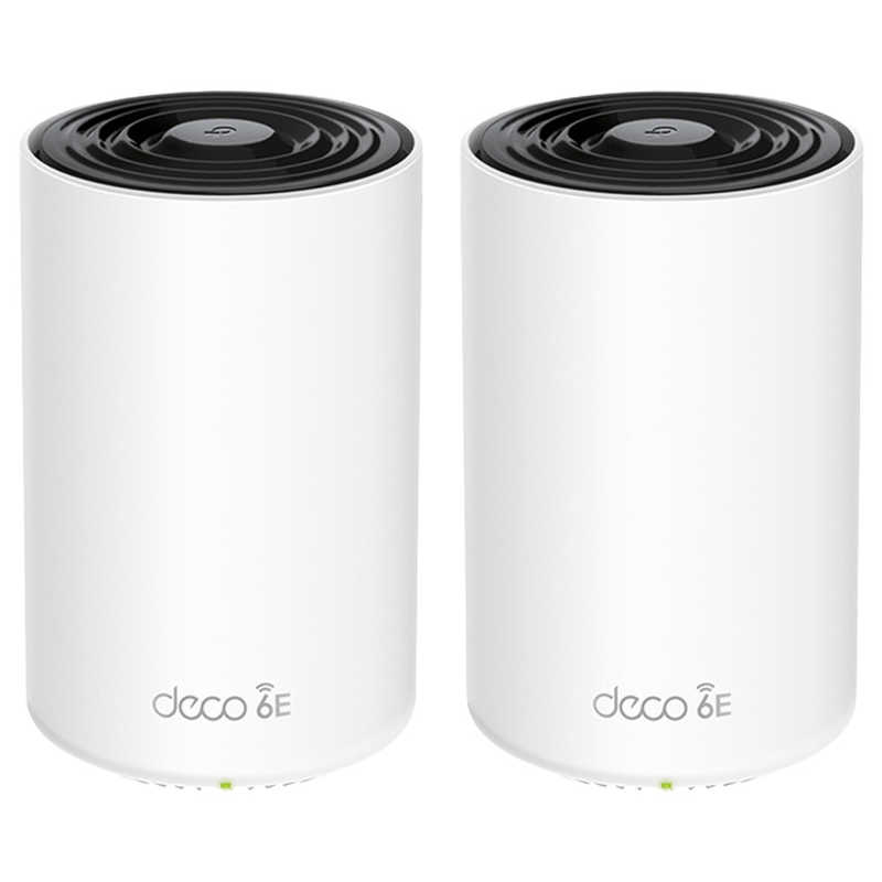 TPLINK　Deco XE75 2P WiFi6E AIメッシュ 2402+2402+574Mbps 6GHz対応　DECOXE752P