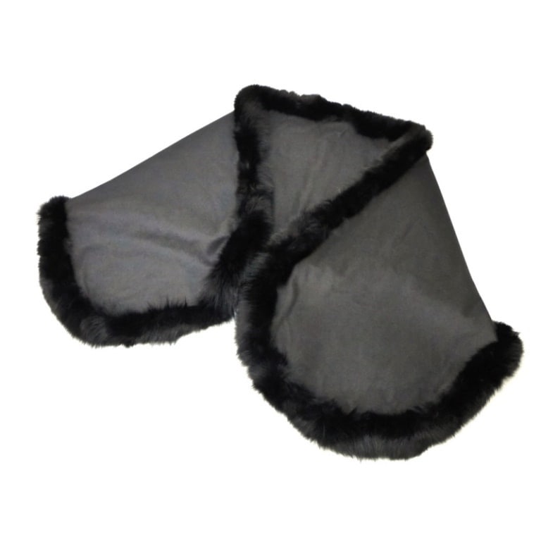 和光 WAKO ｽﾄｰﾙ ﾌｫｯｸｽ付き ｼｮｰﾙ 黒 【中古】(44481) 20,075円