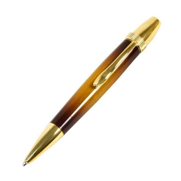 日本製 Air Brush Wood Pen サンバースト ボールペン（ギター塗装）パーカータイプ/芯：0.7mm桜/チェリーウッド