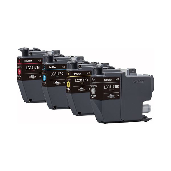 (まとめ）ブラザー インクカートリッジ 4色パックLC3117-4PK 1パック(×3セット)