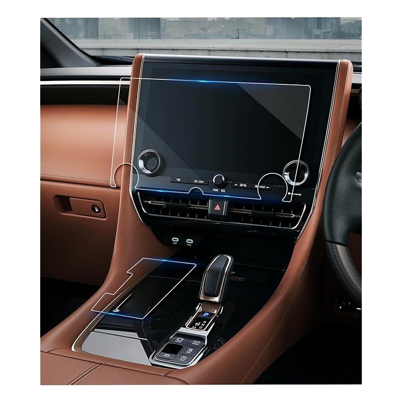 ruiya 【2点セット】 新型 トヨタ アルファード40系 / ヴェルファイア 40系 保護フィルム 専用 14インチ ナビ(強化ガラス)+シフトパネル フィルム 保護フィルム 新型アルファード40