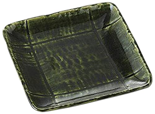 10個セット 正角盛皿 織部ソギ格子正角皿 [16 x 16 x 2cm] 【料亭 旅館 和食器 飲食店 業務用 器 食器】