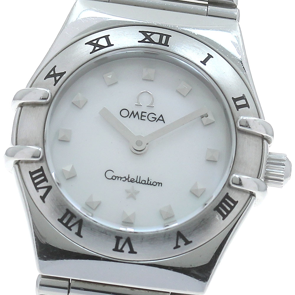 オメガ OMEGA 1561.71 コンステレーション ミニ マイチョイス シェル文字盤 クォーツ レディース _874193【中古】