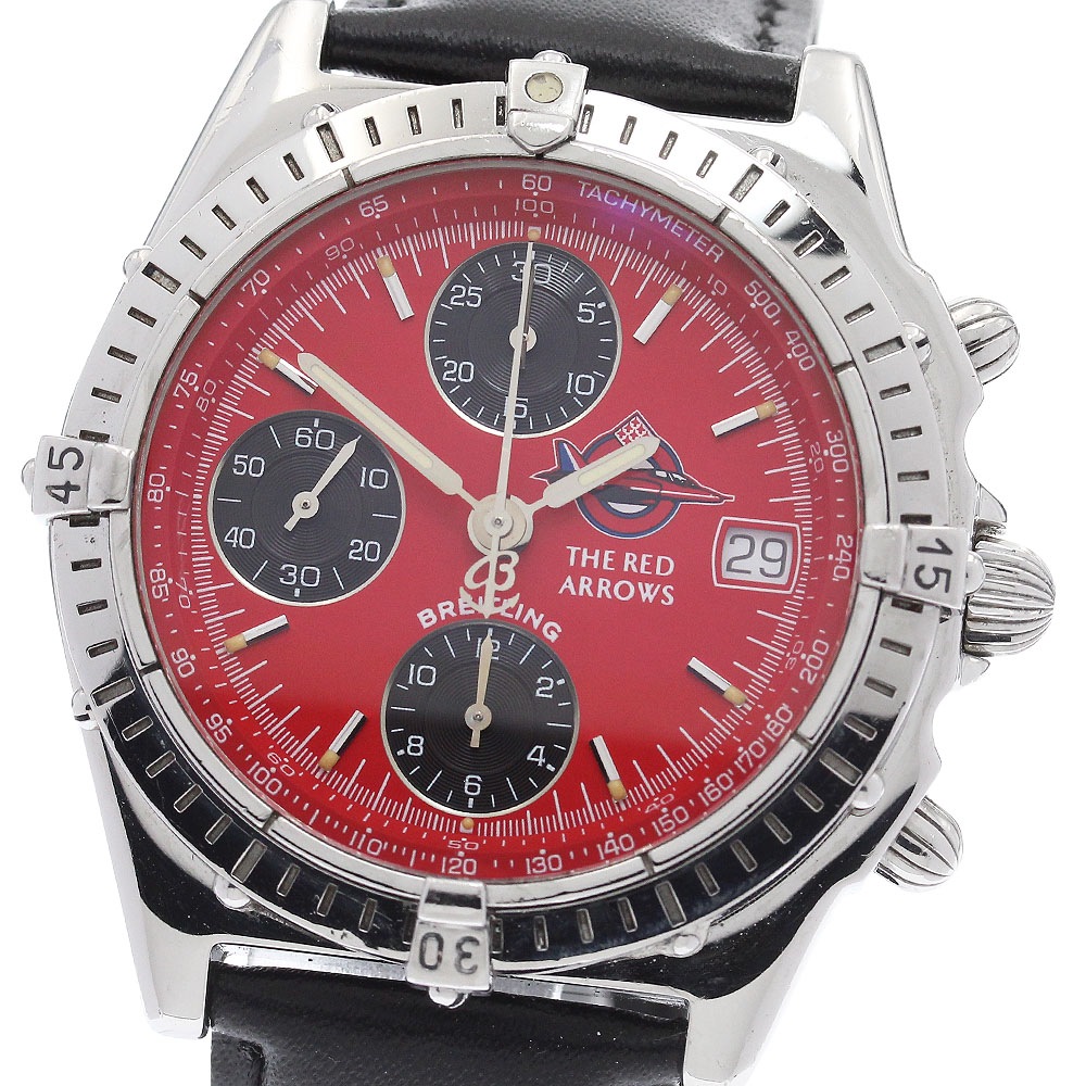 ブライトリング BREITLING A13050.1 レッドアローズ 世界限定1965本 クロノグラフ デイト 自動巻き メンズ _934662【中古】