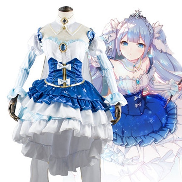 VOCALOID風 雪ミク 初音ミク 雪のプリンセス コスプレ衣装 コスチューム イベント仮装