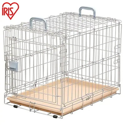 他サイト： 折りたたみケージ OKE-600R シルバー／ブラウン ケージ 折りたたみ ゲージ キャリー ハウス メガ割の商品画像