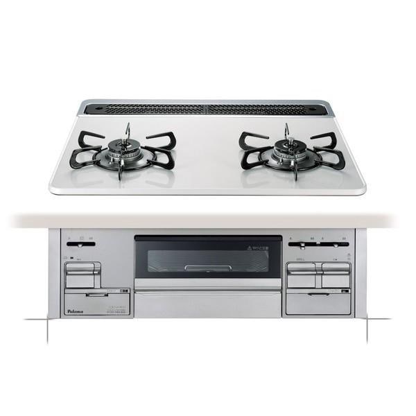 パロマ ガスコンロ 都市ガス 幅60cm ビルトインコンロ Sisto PD-200WS-60CV-13A ティアラシルバー Paloma