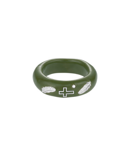 NFF LIGNUM RING KHAKI リグナムリング カーキ 指輪 リング 韓国アクセサリー レディース アクセサリー 正規品
