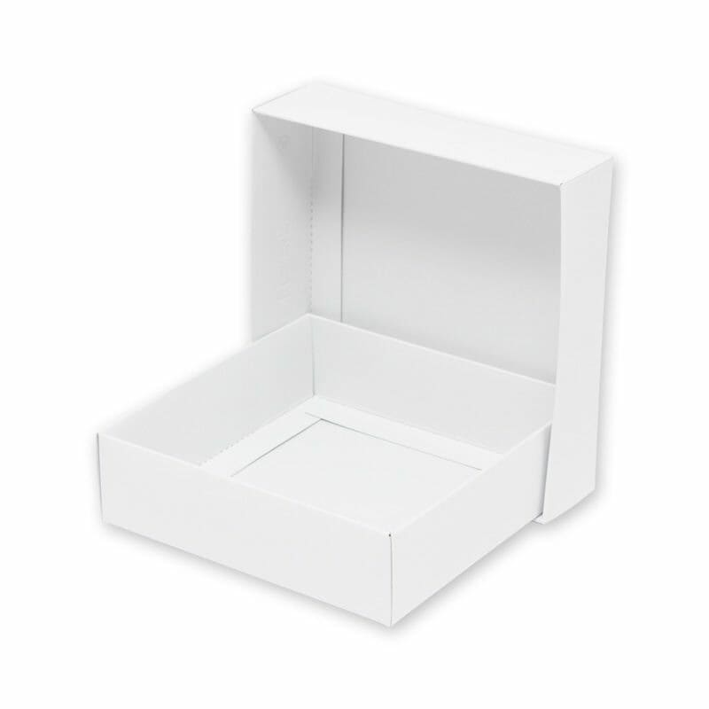 （まとめ買い）シモジマ HEIKO 箱 白無地汎用ボックス H-68 10枚 内寸140x140x高40mm ギフトボックス 006836800 [x3セット]