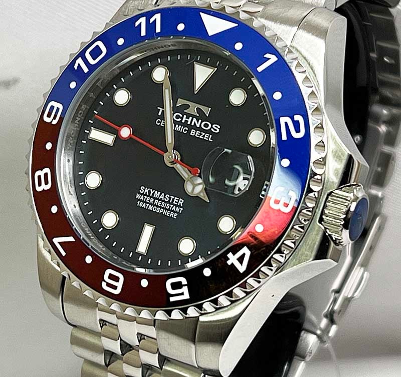 テクノス 腕時計 メンズウォッチ TECHNOS ダイバーズウオッチ5連ブレス T9C11SNラッピング無料 手書きのメッセージカード あす楽対応