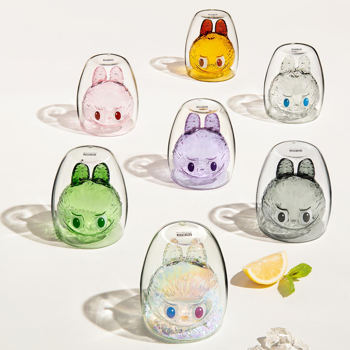 公式正規品POP MART LABUBU THE MONSTERS Double-walled Glass Blind Box らふぶタンブラー グラス マグカップ ガチャポン ブラインドボックス
