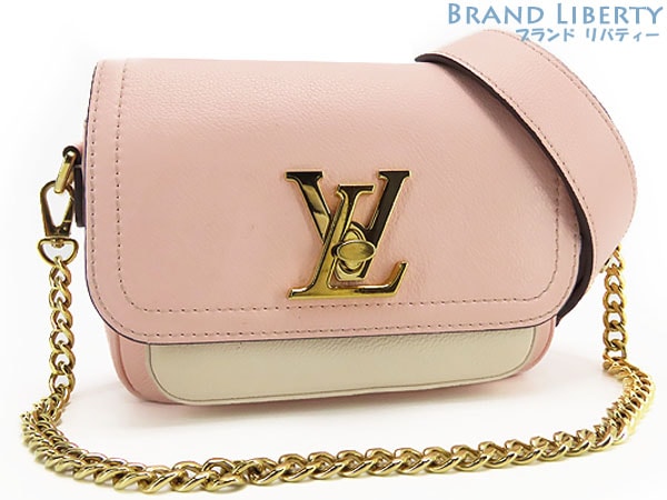 美品ルイヴィトンロックミーテンダー2WAYハンドバッグショルダーバッグポシェットオードローズピンクカーフレザーM58555 109,450円