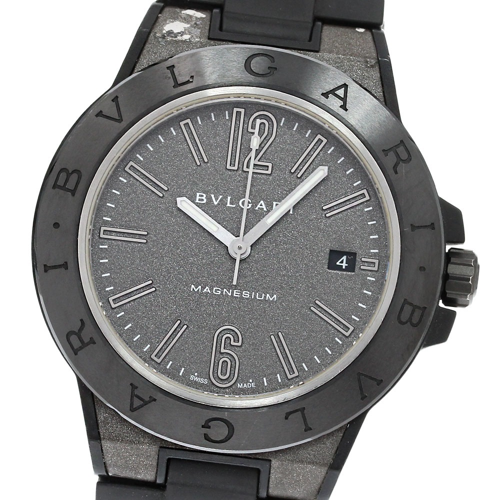 ブルガリ BVLGARI DG41SMC ディアゴノ マグネシウム 自動巻き メンズ 箱・保証書付き_842343【ev20】【中古】
