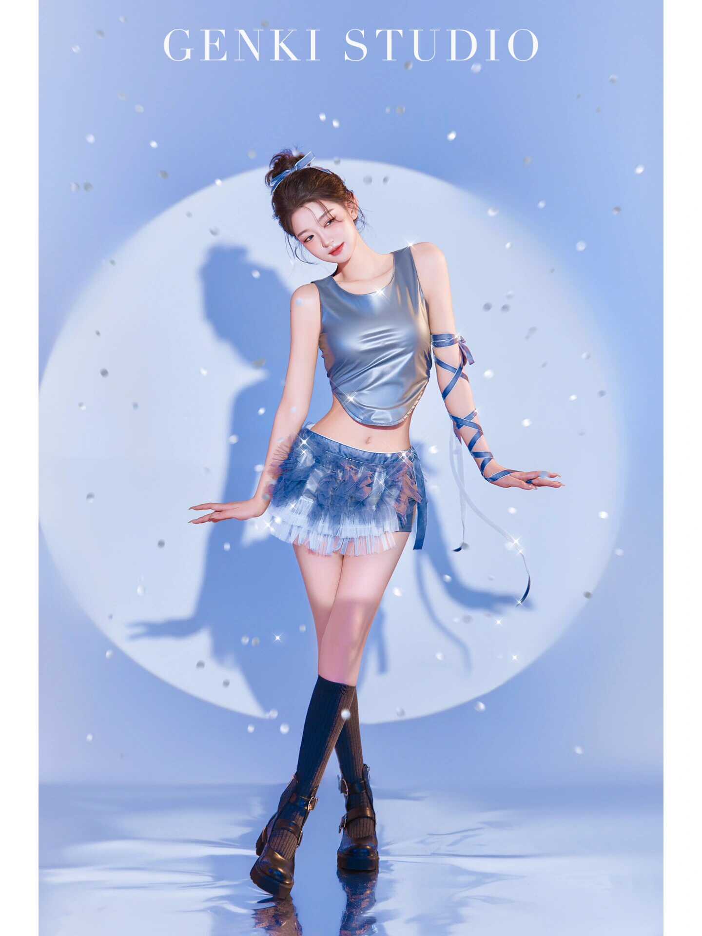 ショートベスト ベルベットストラップ Jin Zhini