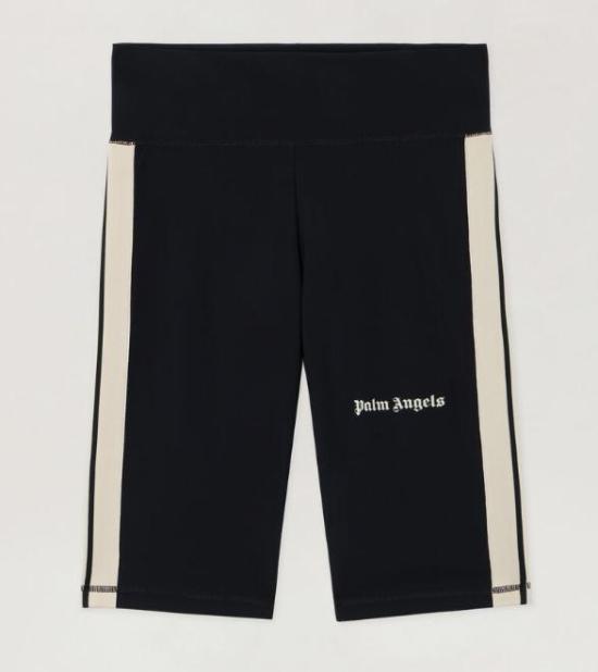 PALM ANGELS Women Shorts & Burmudas PWVH003S26FAB001 1003 BLACK OFF WHITE