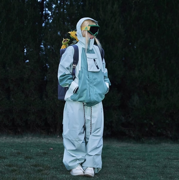 2024新作 韓国風 スノーボードウェア メンズ レディース 男女通用 スキーウェア アウター ジャケット パンツ