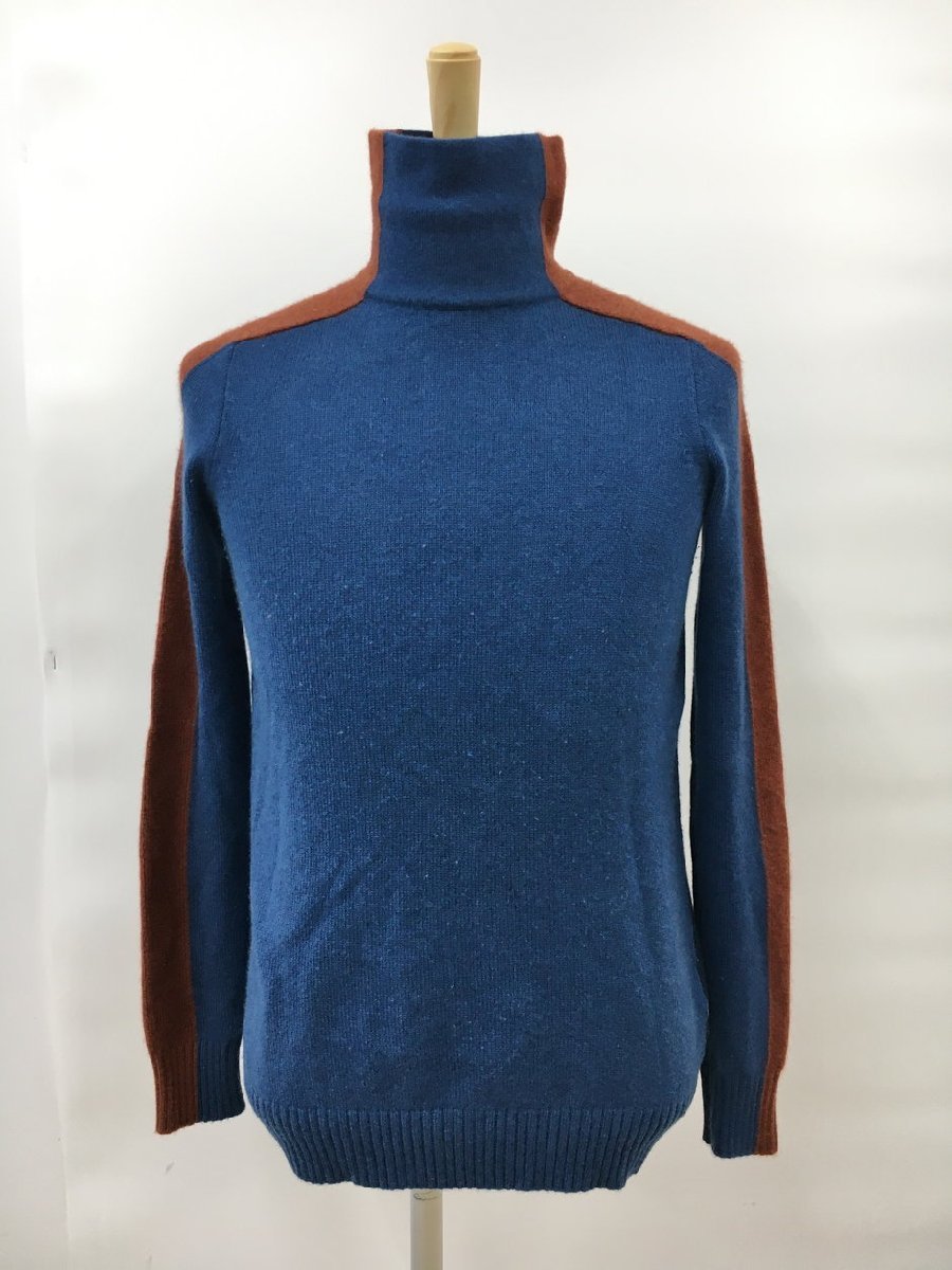 ロロ・ピアーナ Loro Piana ニット 40 ブルー系 長袖 FAI1854 カシミヤ100% ベビーカシミヤ タートル イタリア製 2210WT025