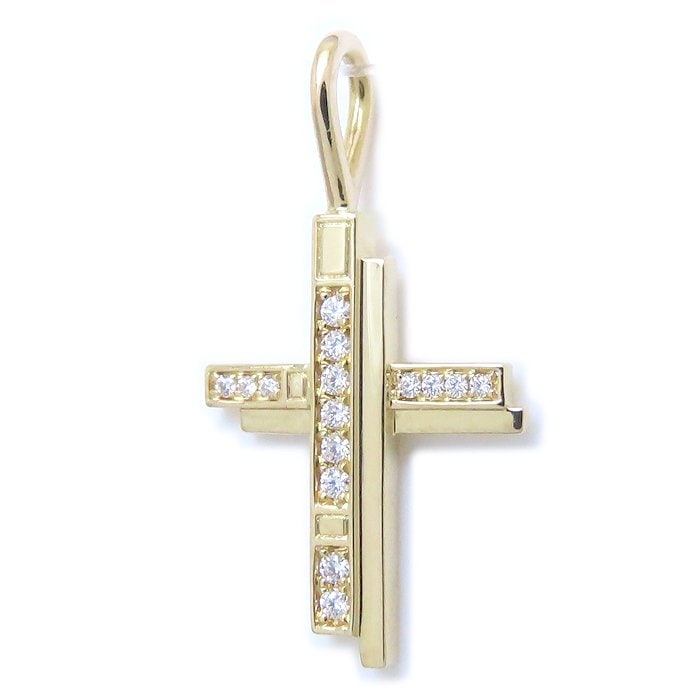 トラフィック クロス チャーム ダイヤモンド K18YG レディース CMDYRECRTRF/294302【中古】【BJ】 114,400円