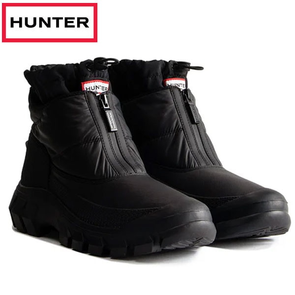 ハンター HUNTER メンズ イントレピッド ジップ アンクル スノーブーツ シューズ MFS6000WWU-BLK