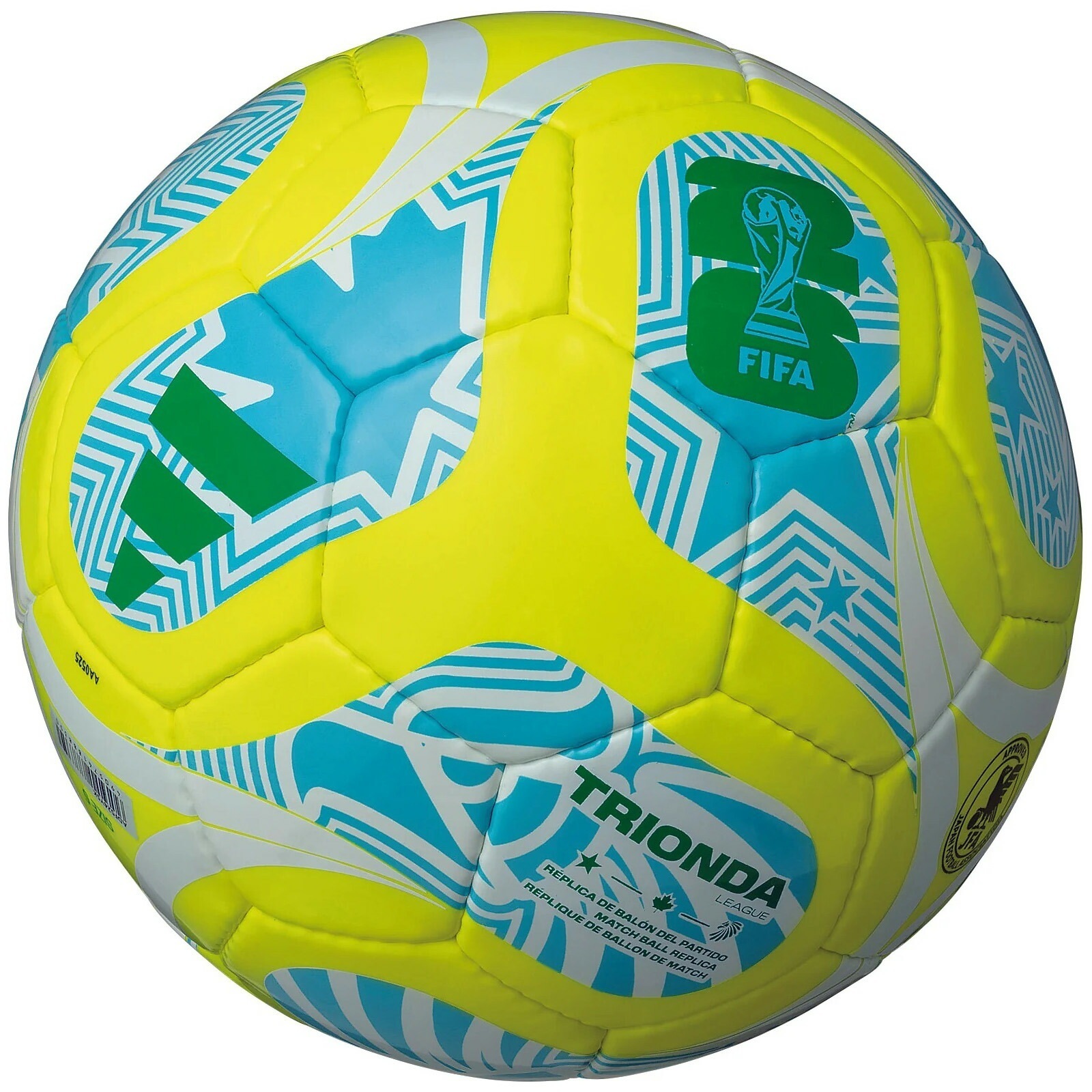 サッカーボール 2026 FIFAワールドカップ 4号球 トリオンダ リーグ ソーラーイエロー 小学生 検定球 ADF424YSK