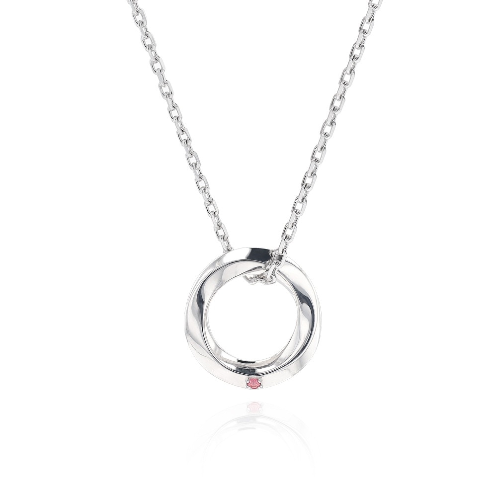 ネックレス 天然石 リングトップ セット シルバー プラチナ仕上げ ペンダントトップ