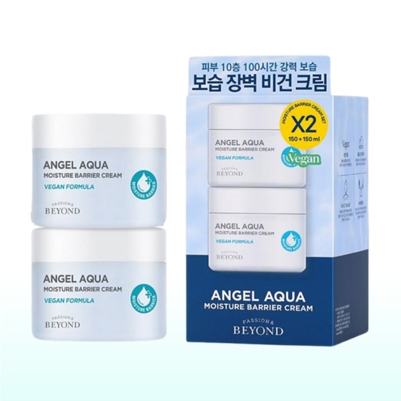 [1+1 保湿クリーム セット 韓国人気] エンジェル アクア 保湿 バリア クリーム 企画セット 150mlx2個 /韓国コスメ 保湿クリーム 大容量 デイリー 栄養クリーム フェイスクリーム