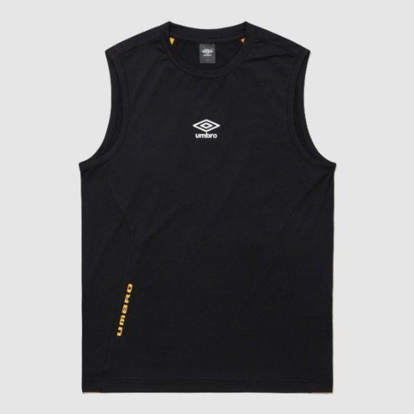 ナシティー VQA UR121SSL39-BLK PTR メッシュ フットボール スリーブレス Tシャツ / BLACK