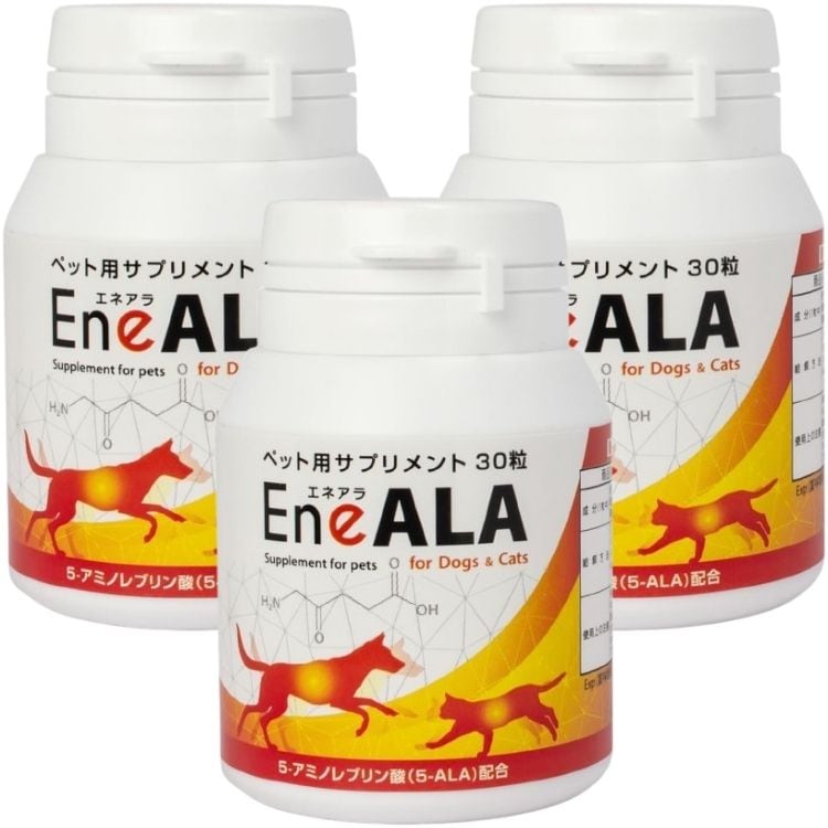 3個セット 物産アニマルヘルス エネアラ EneALA 犬猫用 30粒 サプリメント
