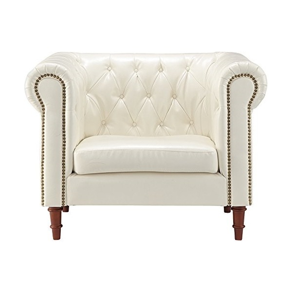 GS-339WH ホワイト フェリーニ [1人掛けソファ (幅99cm/素材合皮)] メーカー直送