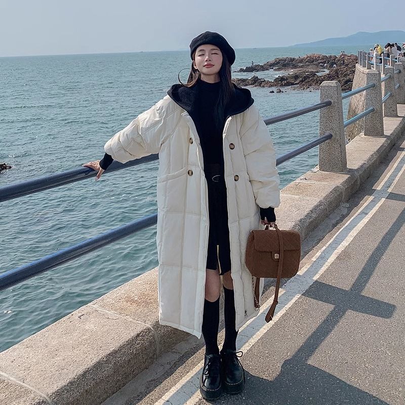 2024冬新作 ロングコート ダウンコート 秋冬マキシ丈アウター 韓国ファッション ロング丈 防寒 フード付き ダウンジャケット アウター 厚手中綿コート レディース 通勤 通学 09
