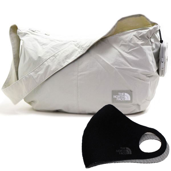 ショルダーバッグ レディース メンズ お得マスクセット URBAN BIG SHOULDER BAG ホワイトサンド NN2PQ15C WHS