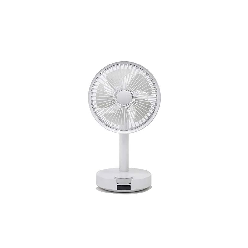 BARSET 4D FAN 多機能コードレス卓上扇風機＆サーキュレーター ホワイト扇風機