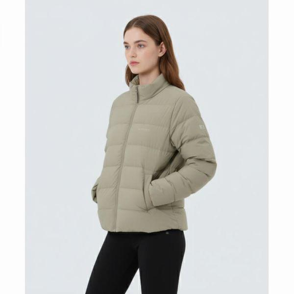 スノーピークアパレル ランドエア ウィメンズ スタンドネック 軽量ジャケット S25WWGDJ41 ティールカーキ