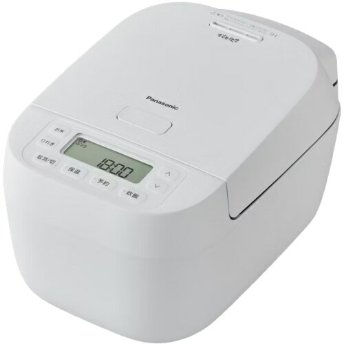 パナソニック【Panasonic】5.5合炊き 可変圧力IHジャー炊飯器 ホワイト 可変圧力おどり炊き しゃもじ・軽量カップ付き SR-N310D-W【備長炭釜】