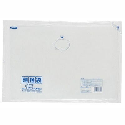 ポリ袋 ビニール袋 LD 規格袋 15号 0.030mm厚 100枚x10セット 透明