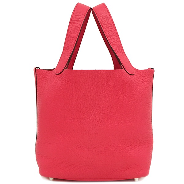 エルメス HERMES ハンドバッグ ピコタンロックPM トリヨンクレマンス ローズエクストリーム シルバー金具 A刻印 【保存袋】【中古】