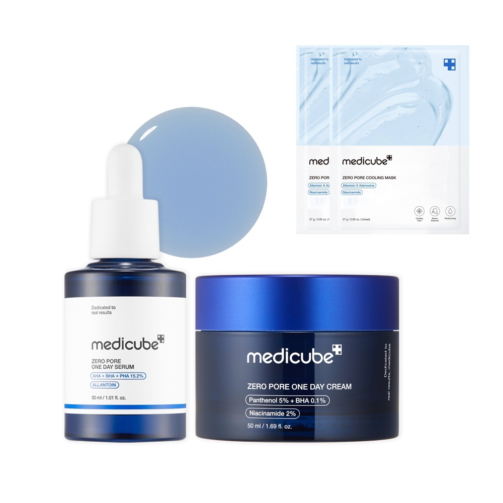 メディキューブ ゼロ 毛穴縮小 ワンデー 2種セット (セラム 30ml + クリーム 50ml)