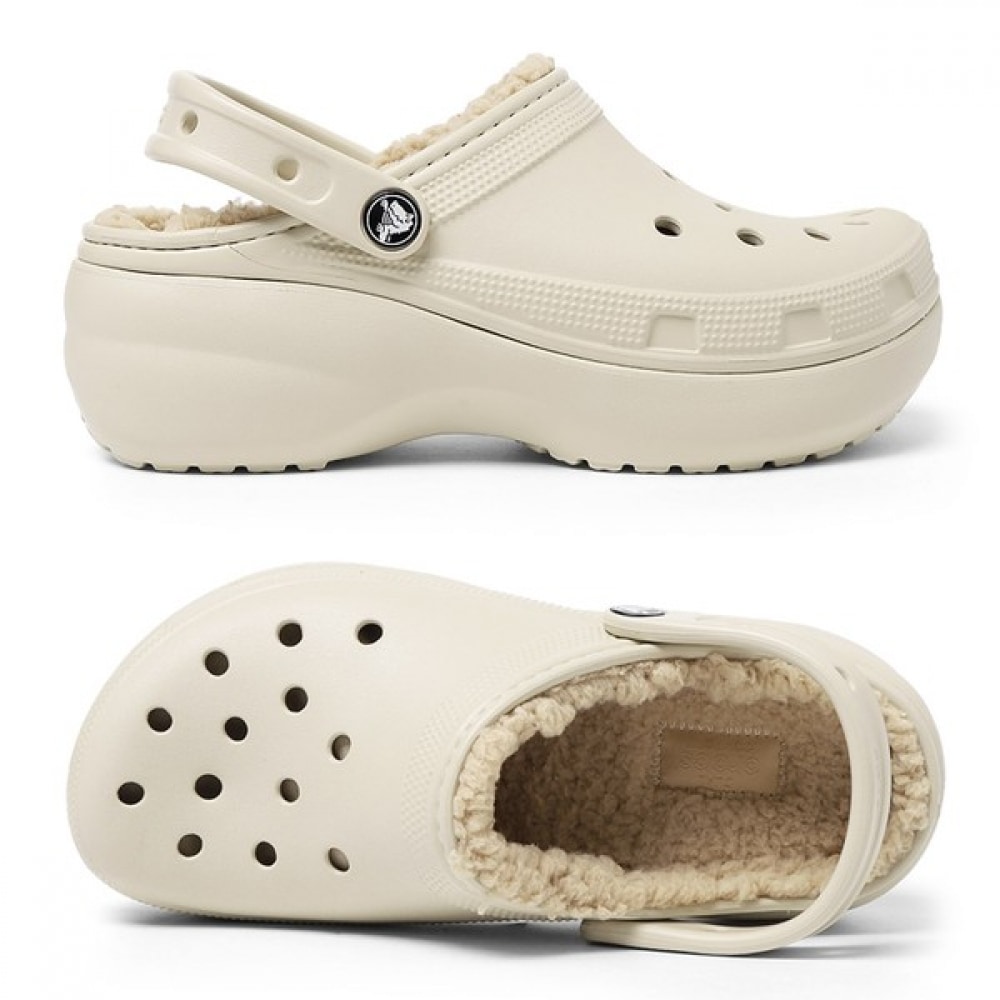 [クロックスシューズ] ウィメンズクラシックプラットフォーム裏地付きクロッグウーマンボーン 207938-2Y2