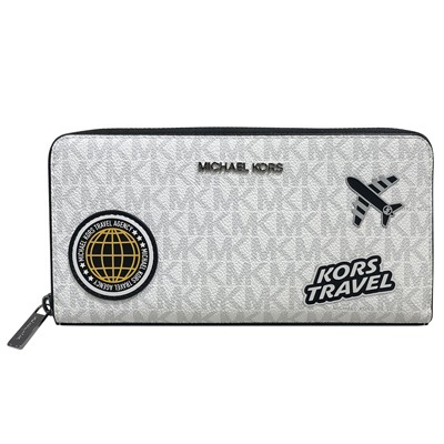 [特売セール] 即発 COOPER ラウンドジップ長財布-MKシグネチャー 36R5LCOZ3B-BRIGHT