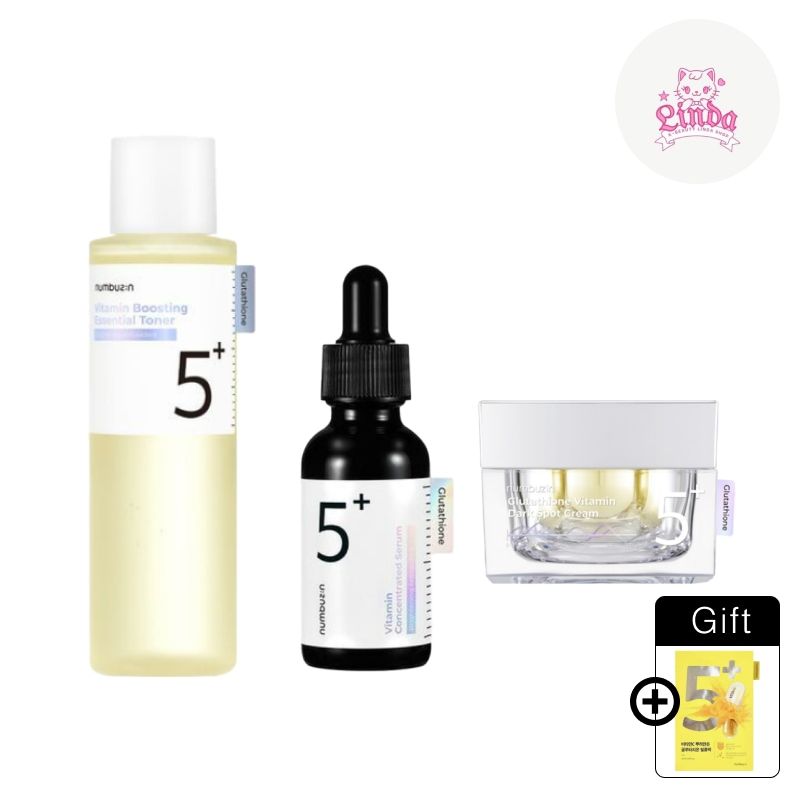 [5番 肌のトーンUP 3種 セット]アンプル30ml + トナー200ml + メラゼロクリーム50ml + 5番マスクパックGIFT