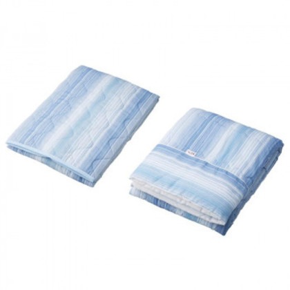 高島ちぢみ サラッと快適 肌布団＆敷パッド TK2215BL 5472-181